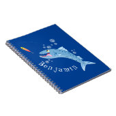 Carnet Illustration de dessin animé de pêche de barracuda (Côté Droit)
