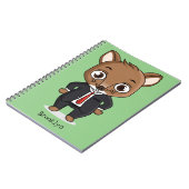 Carnet Illustration de dessin animé de rat mignon (Côté gauche)