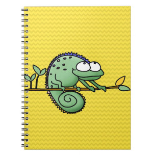 Carnet Illustration de dessin animé drôle de lézard