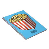 Carnet Illustration de dessin animé Popcorn (Côté Droit)