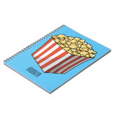 Carnet Illustration de dessin animé Popcorn (Côté gauche)