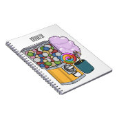 Carnet Illustration de dessin de bonbon (Côté Droit)