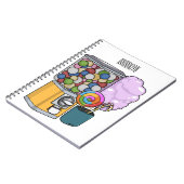 Carnet Illustration de dessin de bonbon (Côté gauche)
