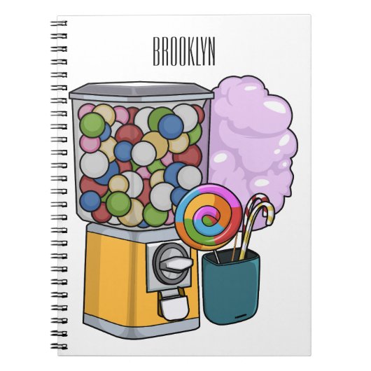 Carnet Illustration de dessin de bonbon (Devant)