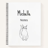 Carnet Illustration de dessin de dessin de chats mignons (Devant)