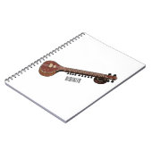 Carnet Illustration de dessin de Sitar (Côté gauche)