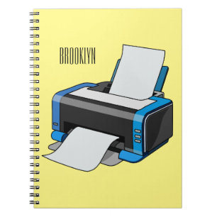 Carnet Illustration de dessin d'imprimante