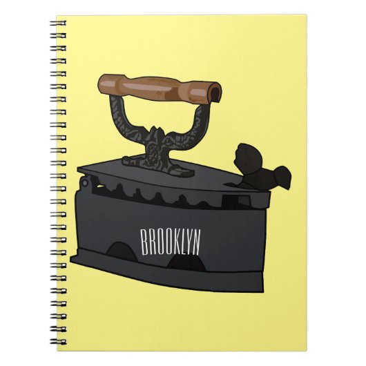 Carnet Illustration de dessin en fer de Charbon (Devant)