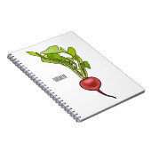 Carnet Illustration de dessin Radish (Côté Droit)