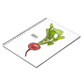 Carnet Illustration de dessin Radish (Côté gauche)