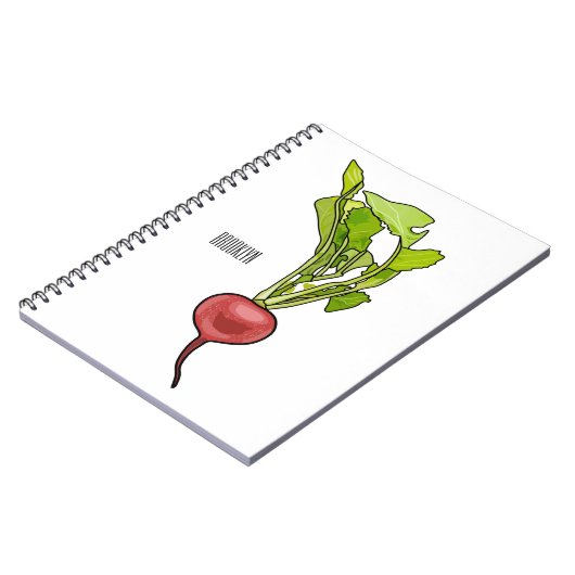 Carnet Illustration de dessin Radish (Côté gauche)