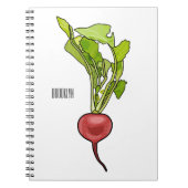 Carnet Illustration de dessin Radish (Devant)
