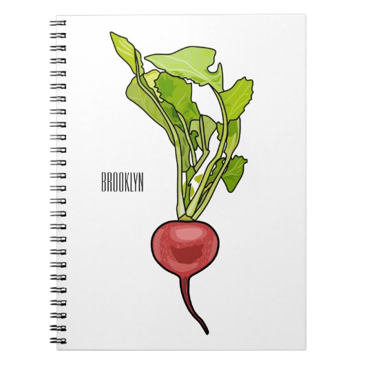 Carnet Illustration de dessin Radish (Devant)