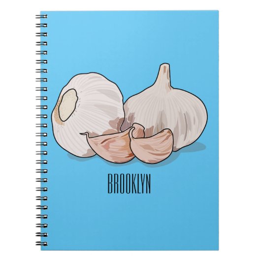 Carnet Illustration de dessin sur l'ail (Devant)