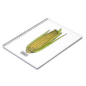 Carnet Illustration de dessin sur le maïs (Côté gauche)