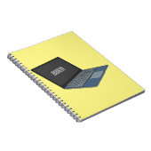 Carnet Illustration de dessin sur ordinateur portable (Côté Droit)