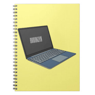 Carnet Illustration de dessin sur ordinateur portable