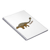 Carnet Illustration de dinosaure blindé Ankylosaurus (Côté Droit)