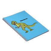 Carnet Illustration de dinosaure T rex drôle (Côté Droit)