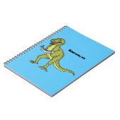 Carnet Illustration de dinosaure T rex drôle (Côté gauche)