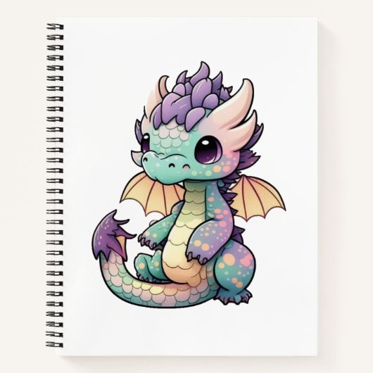 Carnet Illustration de dragon de dessin animé (Devant)