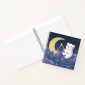 Carnet Illustration de fantaisie du rêve de l'ours polair (Intérieur)