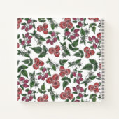 Carnet Illustration de feuilles de framboise (Dos)