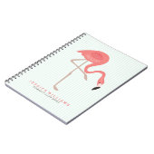 Carnet Illustration De Flamants roses Roses Murs Avec Des (Côté gauche)