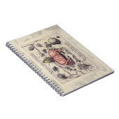 Carnet Illustration de fleur d'insecte botanique de crabe (Côté Droit)