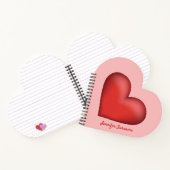 Carnet Illustration De Forme De Coeur Rouge Avec Texte Pe (Intérieur)