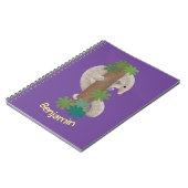 Carnet Illustration de fourmilier pangolin mignon et heur (Côté gauche)
