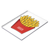 Carnet Illustration de frites (Côté gauche)