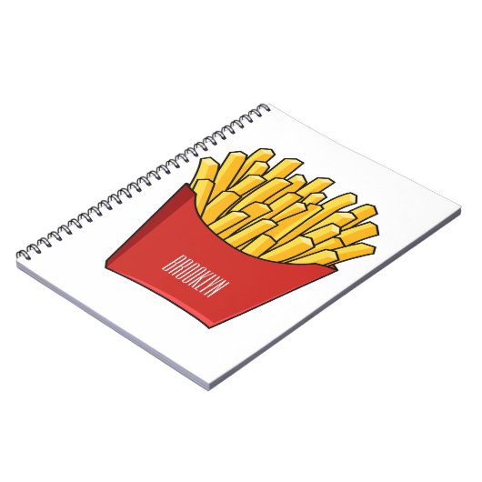 Carnet Illustration de frites (Côté gauche)