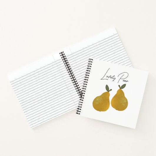 Carnet Illustration de fruit de poire (Intérieur)