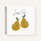 Carnet Illustration de fruit de poire (Devant)
