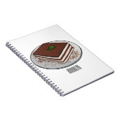 Carnet Illustration de gâteau de Tiramisu (Côté Droit)