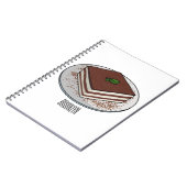 Carnet Illustration de gâteau de Tiramisu (Côté gauche)