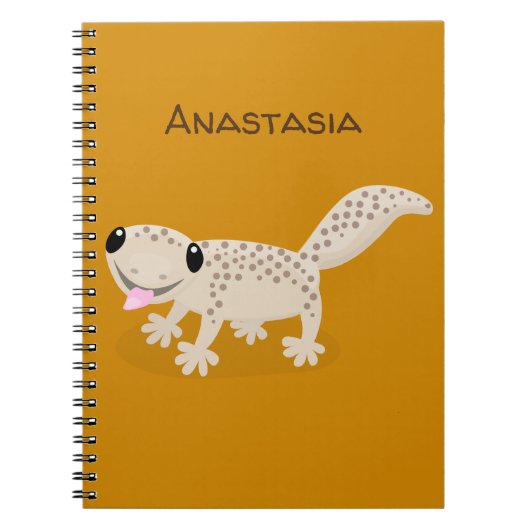 Carnet Illustration de gecko tan tan mignon (Devant)