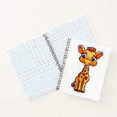 Carnet Illustration de girafe de dessin animé (Intérieur)