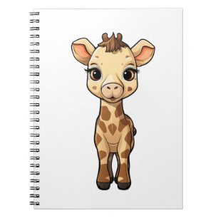 Carnet Illustration de girafe de dessin animé