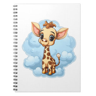 Carnet Illustration de girafe de dessin animé