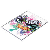 Carnet Illustration de graffiti avec lettres de graffitis (Côté gauche)