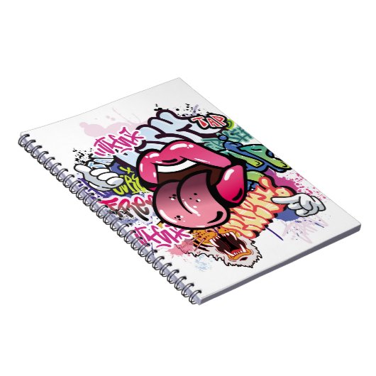 Carnet Illustration de graffiti avec lettres de graffitis (Côté Droit)