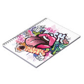 Carnet Illustration de graffiti avec lettres de graffitis (Côté gauche)