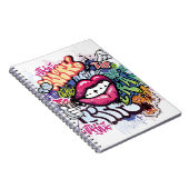 Carnet Illustration de graffiti avec lettres de graffitis (Côté Droit)