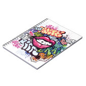 Carnet Illustration de graffiti avec lettres de graffitis (Côté gauche)