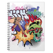 Carnet Illustration de graffiti avec lettres de graffitis (Devant)