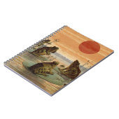 Carnet Illustration de grenouilles Lily Pads Moon (Côté gauche)