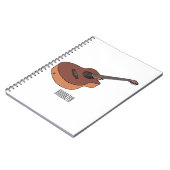 Carnet Illustration de guitare acoustique (Côté gauche)