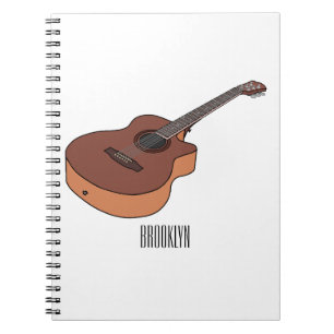 Carnet Illustration de guitare acoustique